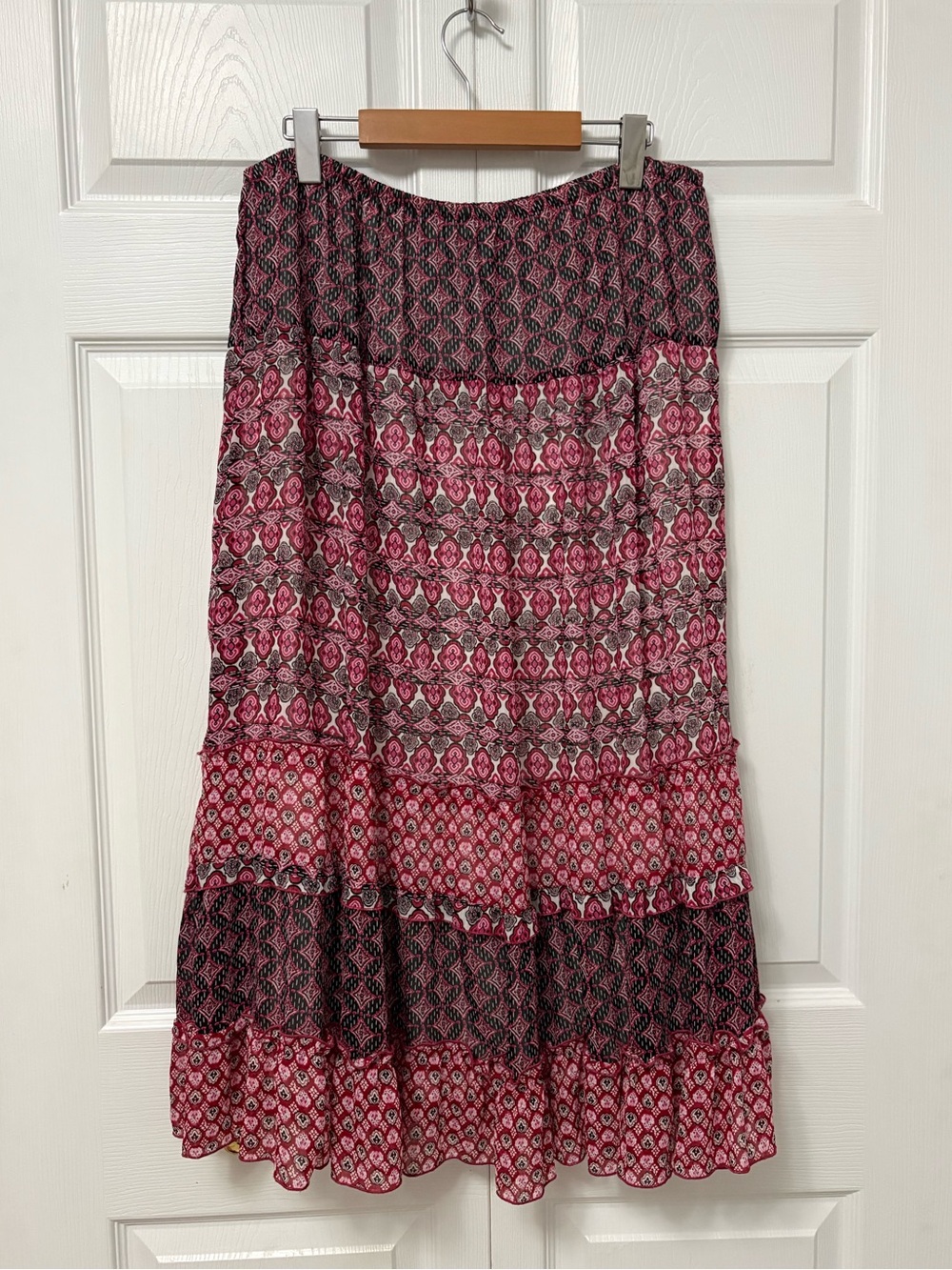 Notations Boho Tiered Maxi Skirt – Size L